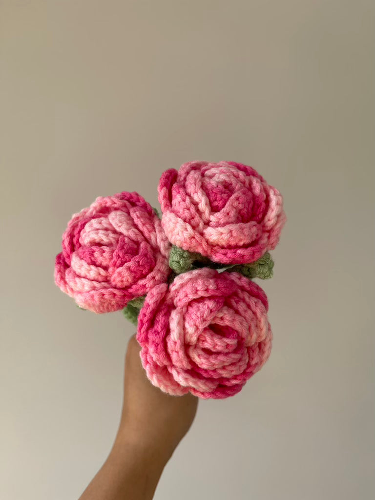 Yarntastic Long-lasting Flower Bouquet - Rose