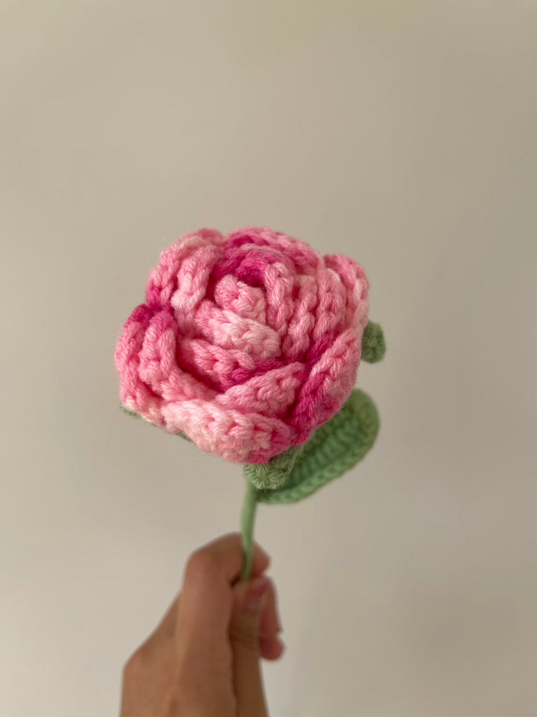 Yarntastic Long-lasting Flower Bouquet - Rose