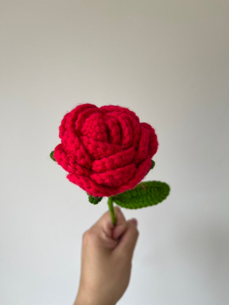 Yarntastic Long-lasting Flower Bouquet - Rose