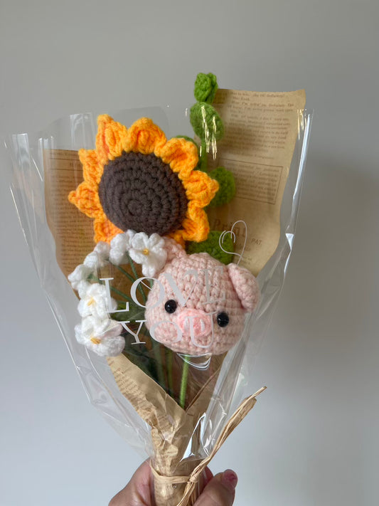 Yarntastic Long-lasting Flower Bouquet - Sunflower