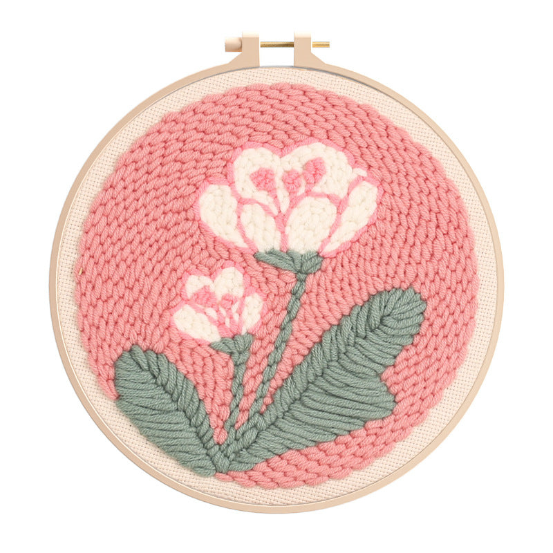 Yarntastic Punch Needle Kit - Flowers (19cm)