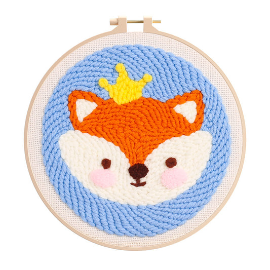 Yarntastic Punch Needle Kit - Fox (19cm)